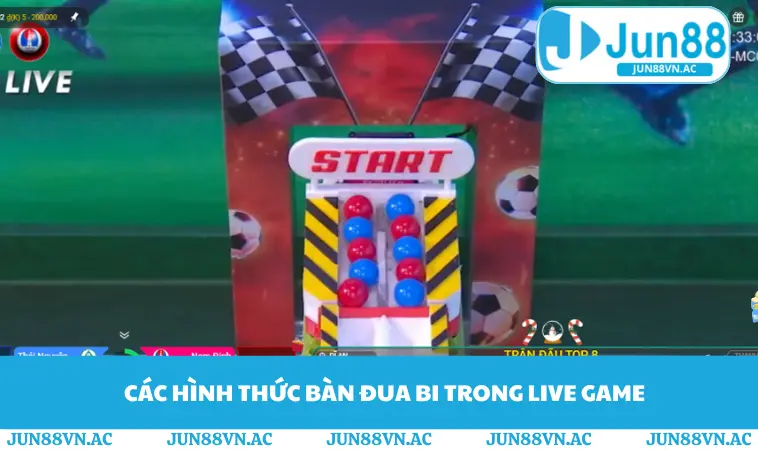 Live Game JUN88 2 Các hình thức bàn đua bi trong live game