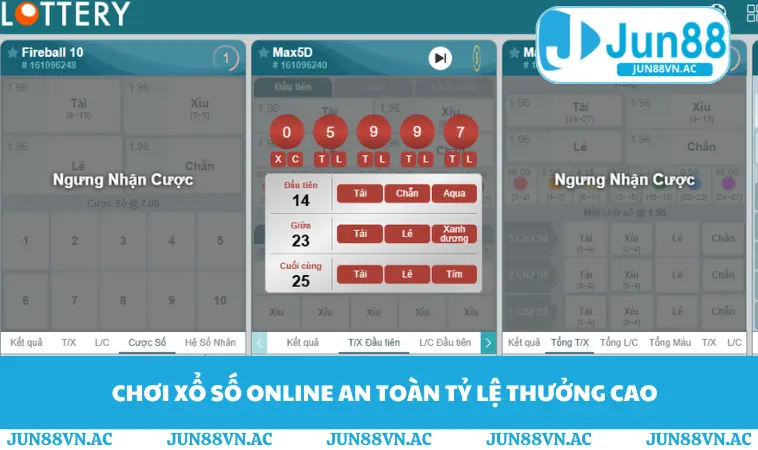 Xổ Số JUN88 3 Chơi xổ số online an toàn tỷ lệ thưởng cao