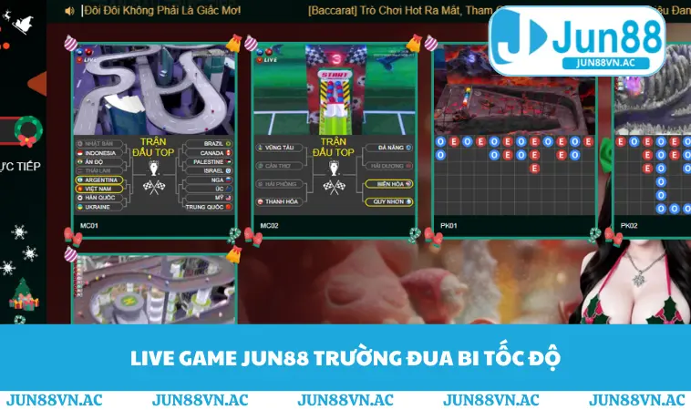 Live Game JUN88 1 Live game JUN88 trường đua bi tốc độ