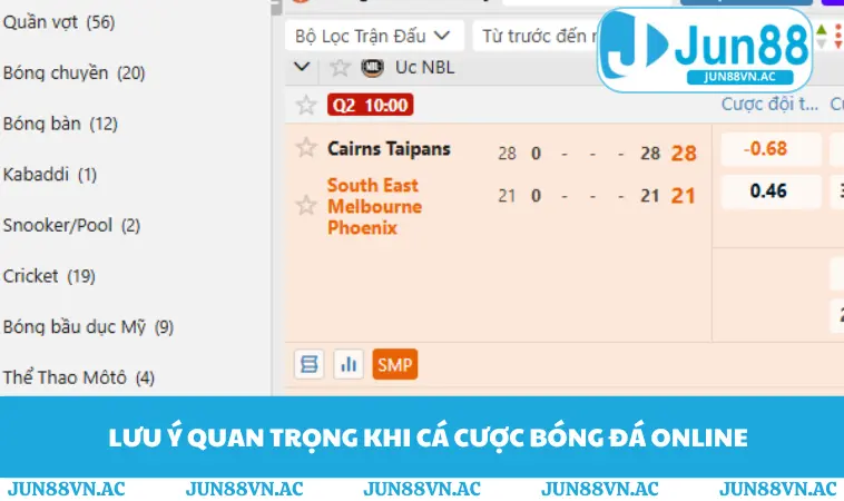 Các Trang Cá Độ Bóng Đá Trực Tuyến Uy Tín Top Đầu 2026 3 Lưu ý quan trọng khi cá cược bóng đá online