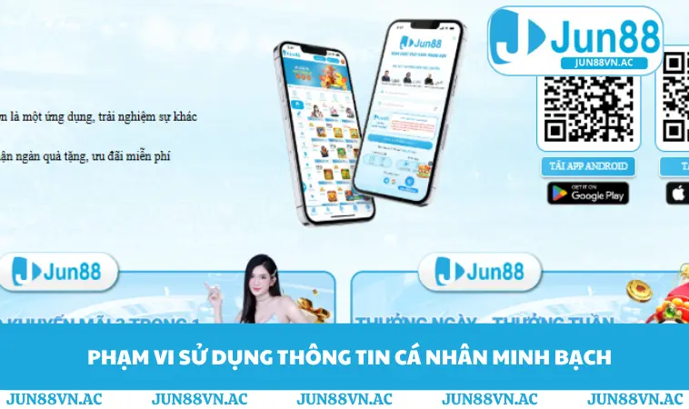 Chính Sách Bảo Mật JUN88 2 Phạm vi sử dụng thông tin cá nhân minh bạch